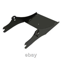 Black Razor Pack Trunk Pad Rack Plate Fit For Harley Tour Pak Touring 1997-2008