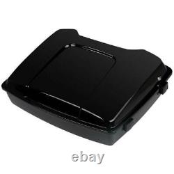 Black Razor Pack Trunk Pad Solo Mount Fit For Harley Tour Pak Touring 2009-2013