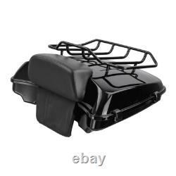 Black Razor Tour Pack Pad Rack Solo Mount Fit For Harley Low Rider FXLRST 22-25