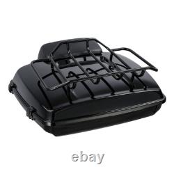 Black Razor Tour Pack Pad Rack Solo Mount Fit For Harley Low Rider FXLRST 22-25