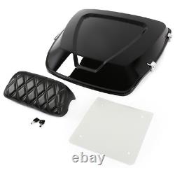 Black Razor Trunk Backrest Fit For Harley Touring Road King Glide 2014-2024