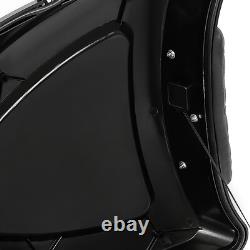 Black Razor Trunk Backrest Fit For Harley Touring Road King Glide 2014-2024
