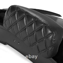 Black Razor Trunk Backrest Fit For Harley Touring Road King Glide 2014-2024