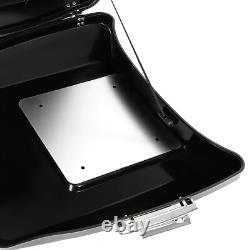 Black Razor Trunk Backrest Fit For Harley Touring Road King Glide 2014-2024