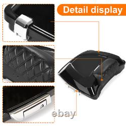 Black Razor Trunk Backrest Fit For Harley Touring Road King Glide 2014-2024
