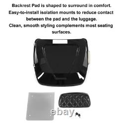 Black Razor Trunk Backrest Fit For Harley Touring Road King Glide 2014-2024