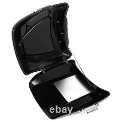 Black Razor Trunk Backrest Fit For Harley Touring Road King Glide 2014-2024