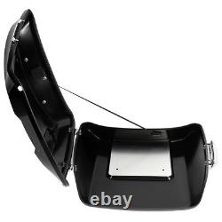 Black Razor Trunk Backrest Fit For Harley Touring Road King Glide 2014-2024