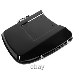 Black Razor Trunk Backrest Fit For Harley Touring Road King Glide 2014-2024