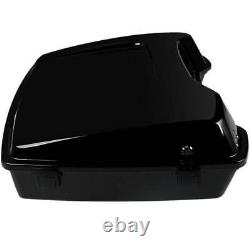 Black Razor Trunk Backrest Mount Rack Fit For Harley Tour Pak Touring 2009-13 12