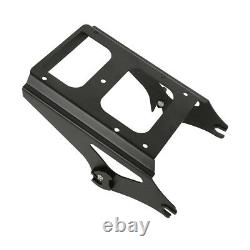 Black Razor Trunk Backrest Mount Rack Fit For Harley Tour Pak Touring 2009-13 12