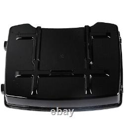 Black Razor Trunk Latch Pad Mount Rack Fit For Harley Tour Pak Road Glide 97-08