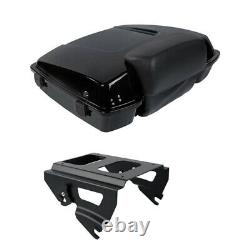 Black Razor Trunk Mount Rack For Harley Tour Pak Pack Street Glide 2009-2013 10