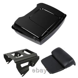 Black Razor Trunk Mount Rack For Harley Tour Pak Pack Street Glide 2009-2013 10