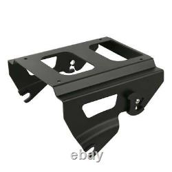 Black Razor Trunk Solo Mount Docking Kit Fit For Harley Tour Pak Touring 09-13