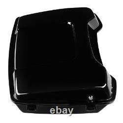 Black Rear Chopped Pack Trunk Fit For Harley Tour Pak Electra Glide 1997-2013 12