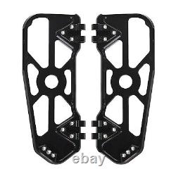 Black Red Driver Footboards Floorboard For Harley Touring Street Glide 1996-2023