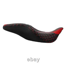 Black Red Driver Passenger Seat Fit For Harley Touring Street Road Glide 09-23