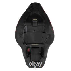 Black Red Driver Passenger Seat Fit For Harley Touring Street Road Glide 09-23