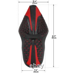 Black Red Driver Passenger Seat Fit For Harley Touring Street Road Glide 09-23