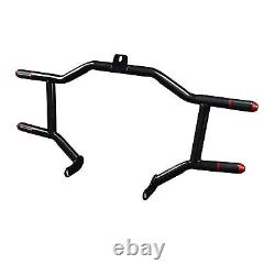 Black Red Front Highway Engine Guard Crash Bar Fit For Harley Touring 2009-2024