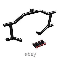 Black Red Front Highway Engine Guard Crash Bar Fit For Harley Touring 2009-2024