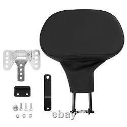 Black Rider Driver Backrest Pad Fit For Harley Touring Road Street Glide 09-23