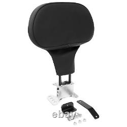 Black Rider Driver Backrest Pad Fit For Harley Touring Road Street Glide 09-23