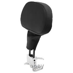 Black Rider Driver Backrest Pad Fit For Harley Touring Road Street Glide 09-23