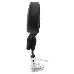 Black Rider Driver Backrest Pad Fit For Harley Touring Road Street Glide 09-23