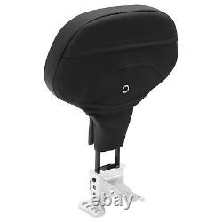 Black Rider Driver Backrest Pad Fit For Harley Touring Road Street Glide 09-23