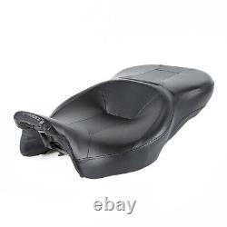 Black Rider Driver Passenger Seat Backrest Fit For Harley Touring Glide 09-2023