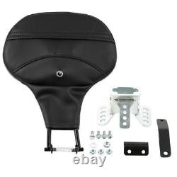 Black Rider Driver Passenger Seat Backrest Fit For Harley Touring Glide 09-2023