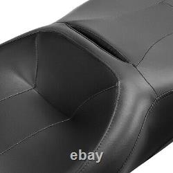 Black Rider Passenger Seat Fit For Harley Touring FLHR FLHX FLTRX FLHTK 09-21 20