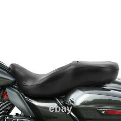 Black Rider Passenger Seat Fit For Harley Touring FLHR FLHX FLTRX FLHTK 09-21 20