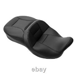 Black Rider Passenger Seat Fit For Harley Touring Street Electra Glide 2009-2023