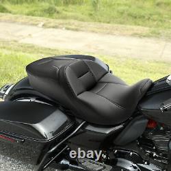 Black Rider Passenger Seat Fit For Harley Touring Street Electra Glide 2009-2023