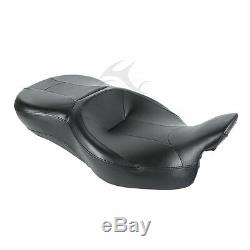 Black Rider Passenger Seat For Harley Touring Street Tri Glide Road King 09-2020