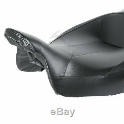 Black Rider Passenger Seat For Harley Touring Street Tri Glide Road King 09-2020