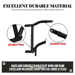 Black Saddlebag Guard Bag Guards Crash Bar Fit For Harley Touring 2009 up FLH