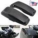 Black Saddlebag Lids Cover Speaker Cutouts For Harley Touring Road Glide 2014-23