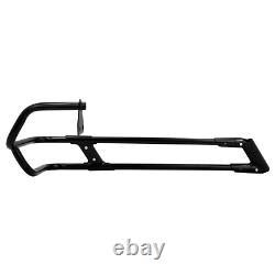Black Saddlebag Twin Rail Guard Guard Support Bracket Fit For Harley Touring