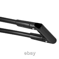 Black Saddlebag Twin Rail Guard Guard Support Bracket Fit For Harley Touring