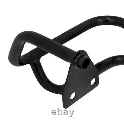 Black Saddlebag Twin Rail Guard Guard Support Bracket Fit For Harley Touring