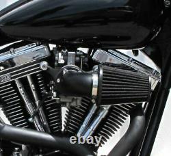 Black Screaming Eagle Style Air Cleaner Kit CV Carb Harley Softail Dyna Touring