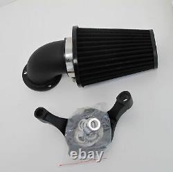 Black Screaming Eagle Style Air Cleaner Kit CV Carb Harley Softail Dyna Touring