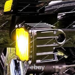 Black Shark Demon LED Turn Signals Light For Harley Touring Road Glide 2015-2025