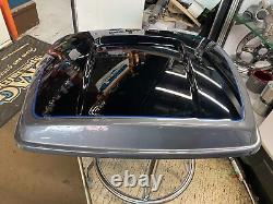 Black Silver Charcoal Tour Pak Lid Harley Ultra Classic Glide 2014^ FLH Bagger