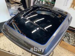 Black Silver Charcoal Tour Pak Lid Harley Ultra Classic Glide 2014^ FLH Bagger