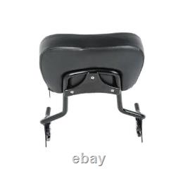 Black Sissy Bar Backrest Rack Docking Kit Fit For Harley Touring Glide 2009-2013